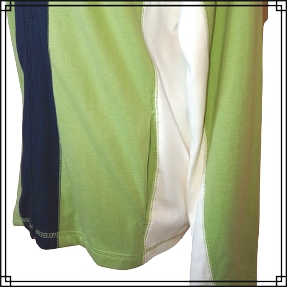 Pacer Color Block Zip Up Hooded Lightweight Sweatshirt 100% Cotton Size PL - Picture 4 of 8